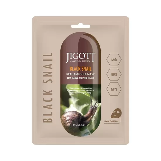 Jigott – Black Snail Real Ampoule sejas maska, 27ml