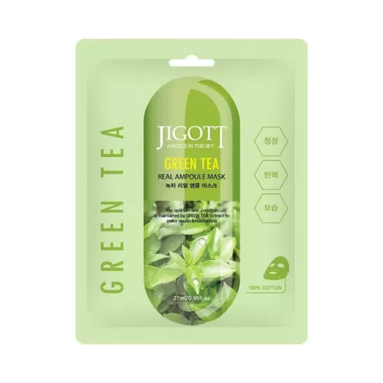 Jigott – Zaļās tējas sejas maska, 27ml