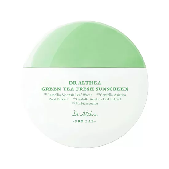 Dr. Althea – Zaļās tējas svaigais sauļošanās līdzeklis, SPF50+ PA++++, 45ml