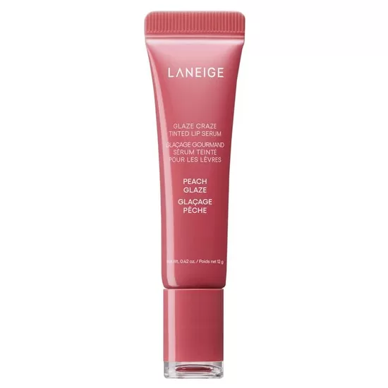 LANEIGE Glaze Craze tonējošais lūpu serums ar persiku glazūru, 12g