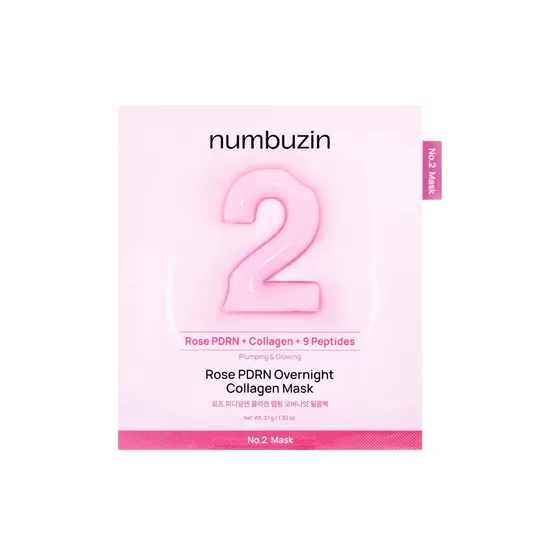 Numbuzin – Nr. 2 Rose PDRN kolagēna maska ​​uz nakti 37g
