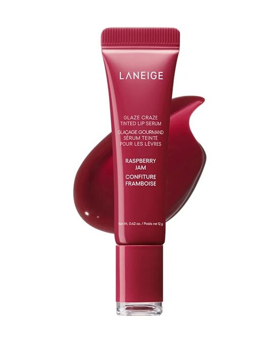 LANEIGE - Glaze Craze tonētais lūpu serums ar aveņu ievārījumu - 12g