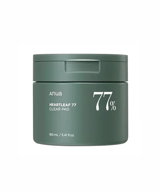 Anua Heartleaf 77% Clear Toner Pad nomierinoši tonera spilventiņi, 70 gab. (160ml)