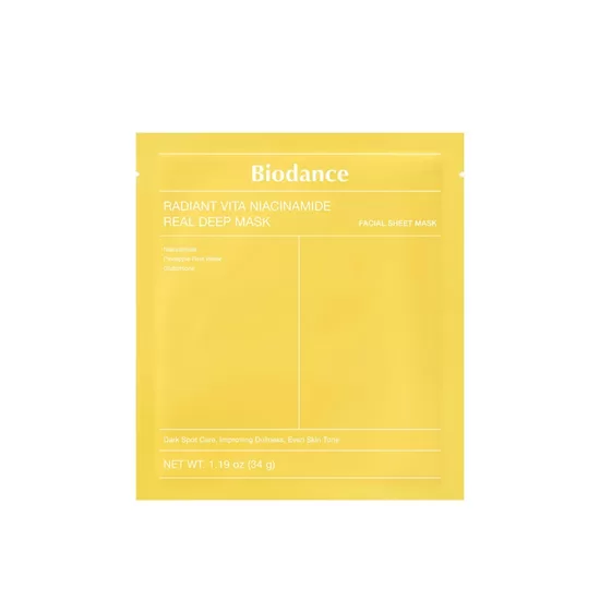 Biodance – Radiant Vita niacinamīda dziļā sejas maska, 34 g