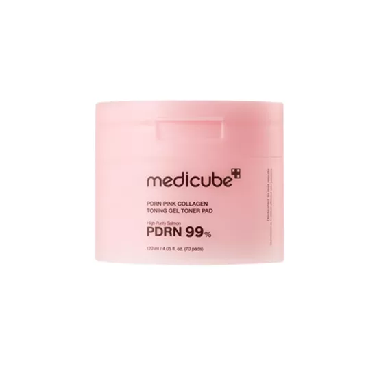 Medicube – PDRN rozā kolagēna tonizējošs želejas spilventiņš, 120 ml (70 gab.)